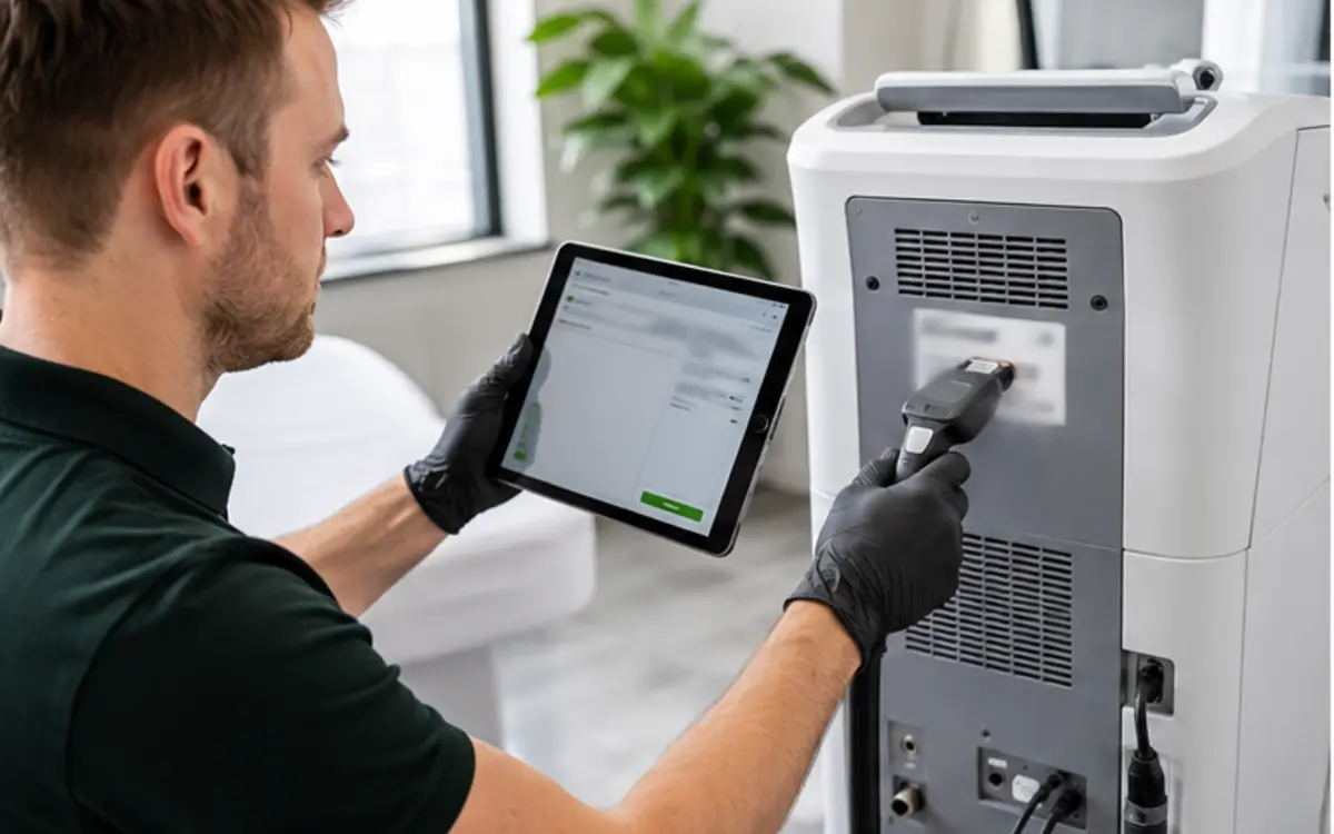 Technische keuring van professionele behandelapparatuur