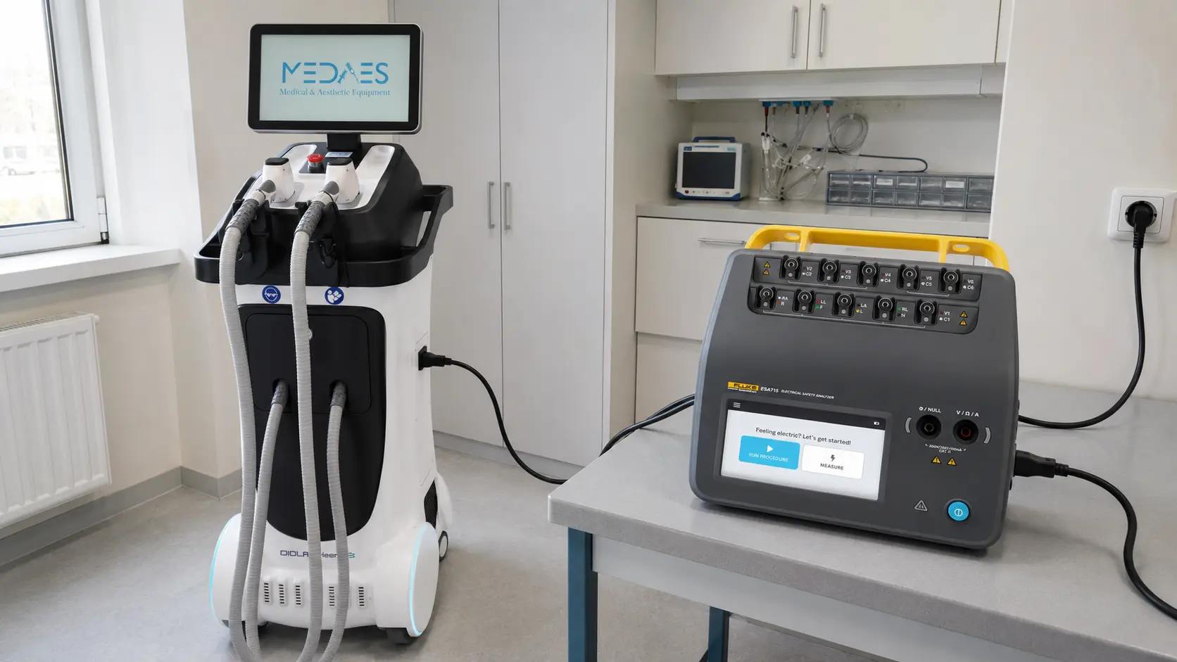 Technische keuring van een professionele diode-laser
