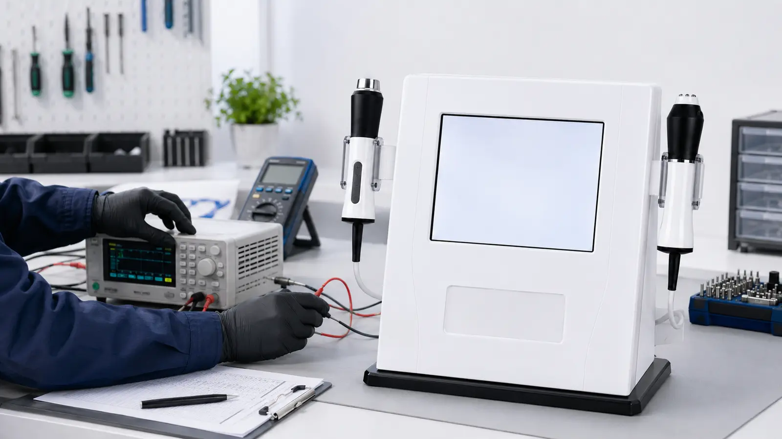 Technische keuring van professionele RF- en microneedlingapparatuur